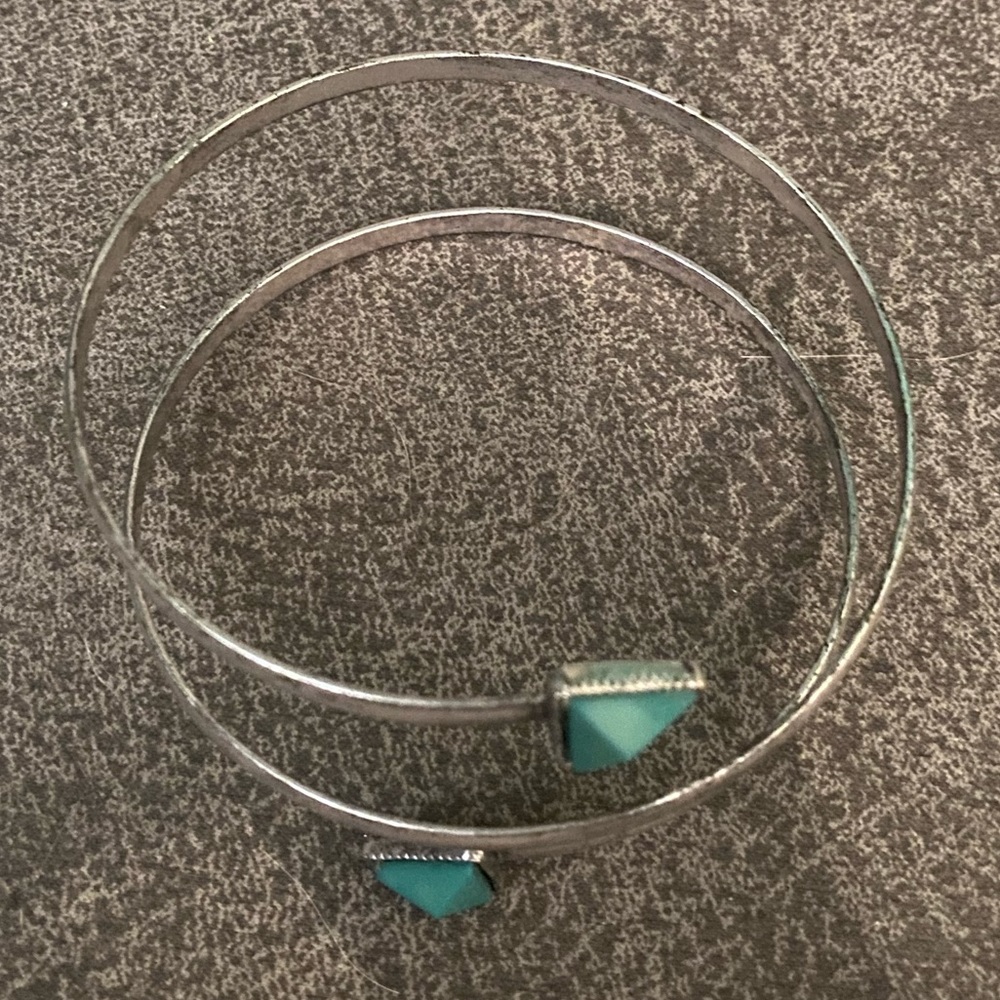 Distressed Turquoise Cuff - Picture 2 of 4